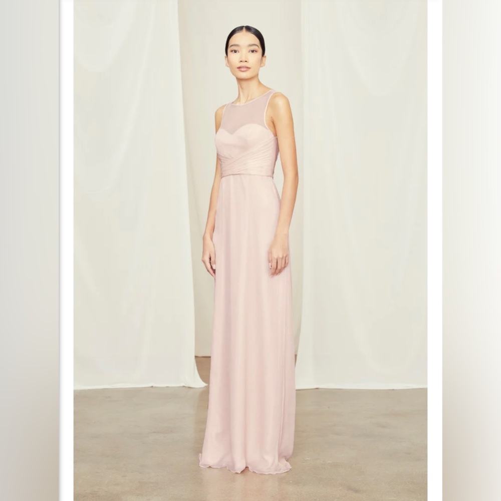 {AMSALE} Blush Pink Bridesmaid Dress